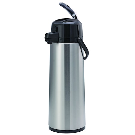 Service Ideas EcoAir Airpot with Lever Lid, 3.0 Liter, Glass vacuum insulated ECAL30S